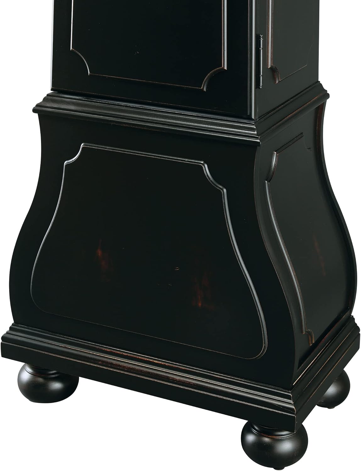 Howard Miller Graham Floor Clock II, Black Finish with Illuminated Dial Dual-Chime Movement, Arabic Numeral Key-Wound Volume Control Adjustable Timepiece for Home Decor, Office & Living Room