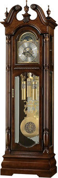 Howard Miller Vuchinich Grandfather Clock II, Wood Finish with Triple Chime Movement Floor Clocks, Swan-Neck Pediment Perfect for Home Decor, Living Room & Office Heirloom Modern Timepiece